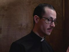 YesFather - Boy Sucks Big Priest Cock In Church Gloryhole