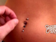 Cute teen with piercings stars in this casting video