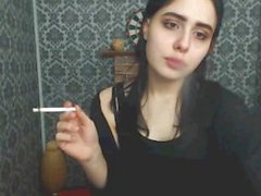 Ramonda smoking on webcam