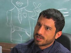 Adorable twink Jason Alcok anal fucked by teacher Harry Cox