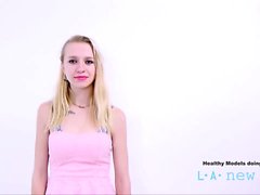 18 teen supermodel sucks cock at her fist casting audition