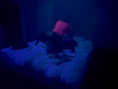 Sissy Stepsisters Fucking Away Under The UV-A lights At Home