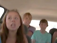 Beautiful young girl suck dick in car