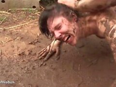 Nude mud wrestling and anal sex punishment outdoors (New! 2 Oct 2021) - Sunporno