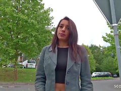 german scout - teen bonnie fuck at real street agent casting