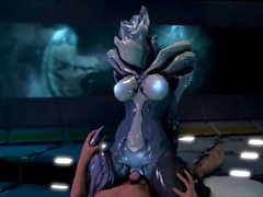 3D Creepy Alien Girl Rides Human Dick!