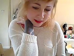 Big huge nipples boobs riding dildo webcam