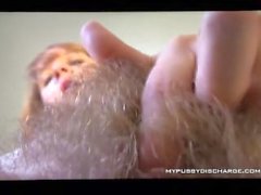 Creamy masturbation licking her cum with spoon