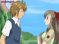 Cute anime girl gets cunt filled