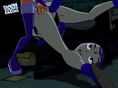 Starfire x Raven Lesbian Sex