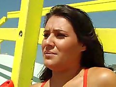 Lifeguard fucked by dude from the beach