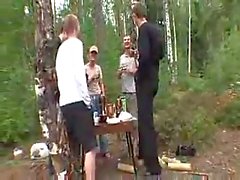 Students Outdoor Sex Party