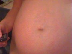 Pregnant belly button