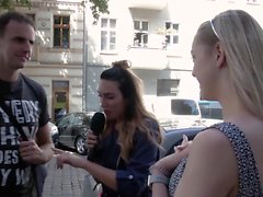 HITZEFREI Cute blonde finds random guy on street