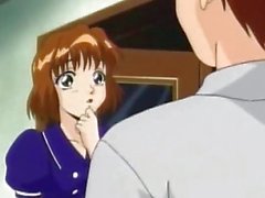 Tied up anime lesbian masturbated with a toy