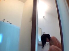 Petite asian solo toying