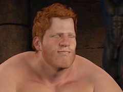 Animated Ginger Muscle Jerk Off & Cum