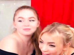 Lesbian Teens Pussy Licking at Live Cam Action