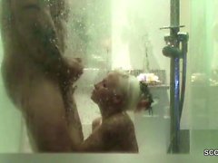 Real German Couple Caught Fuck in Shower by Hidden Cam