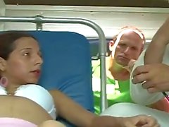 Emergency pregnant fuck by paramedics with latina wife