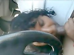 Fat Indian Gives A Blowjob In The Car