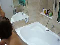 Hidden Shower of Wife taking Shower Part 2