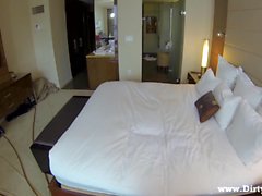 European POV babe strips and gets fucked