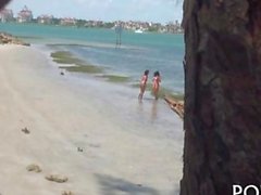 Sluts in bikinis love to pose and tease