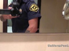 Busty in pantyhose fucking fake cop