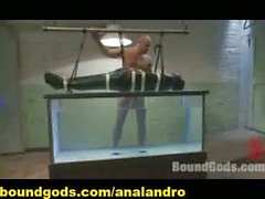 A Slave in a Paket Tortured Underwater