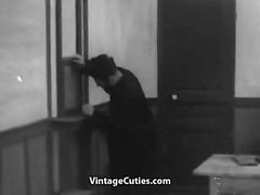 Lesbian Nuns Servicing Visitor's Cock 1920s (1920s Vintage)