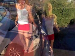 Upskirt amateur homemade solo white cotton panty redhead