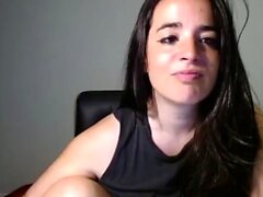 Hottest brunette solo webcam masturbation 2