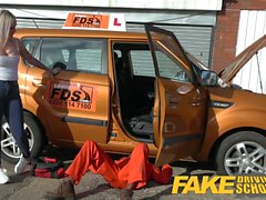 Fake Driving School Big Black cock stretches cheating wet pussy