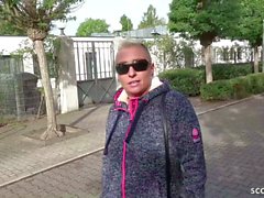 german scout - mom mandy seduce to anal fuck at street casting in germany