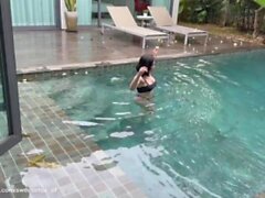 Lonely Housewife Couldn't Resist the Temptation of Being Fucked by a Sports Swimming Pool Cleaner Wh